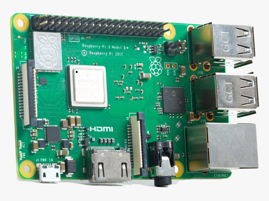 This Image Is Of The New Raspberry Pi 3 Model B That - Raspberry Pi Model 3 B+, HD Png Download