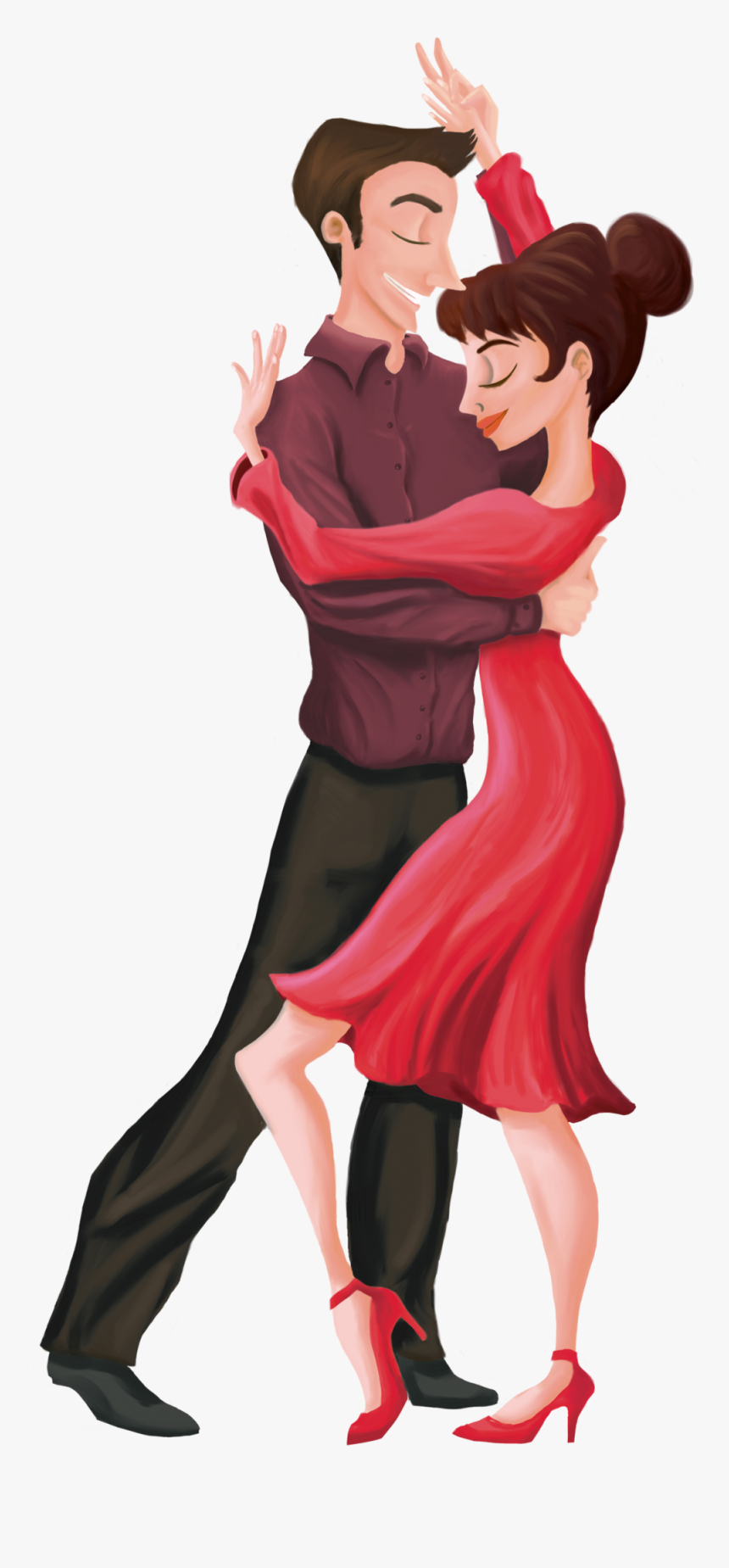 Couple 3- Numero Tango , Png Download - Cartoon, Transparent Png