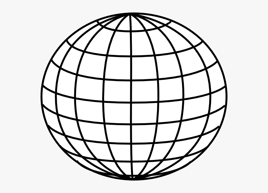 Globe Clipart Black And White Free Images Transparent - Globe Clip Art, HD Png Download