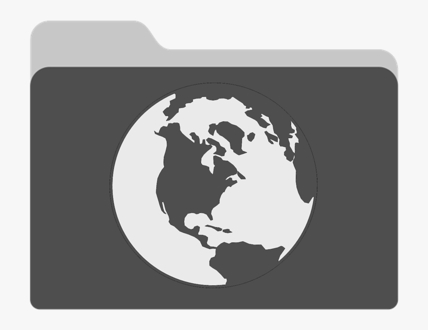 Black And White World Drawing, HD Png Download