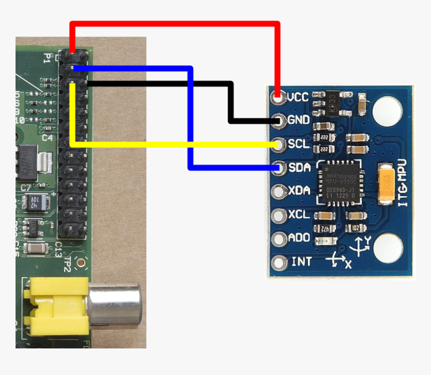 Connect Mpu6050 To Raspberry Pi, HD Png Download
