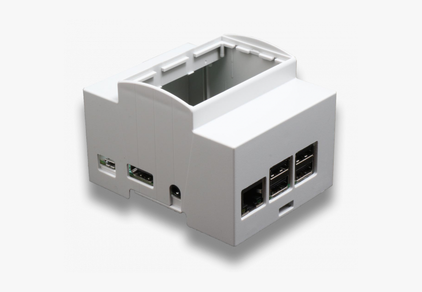 Boitier 4m Rail Din Pour Raspberry Pi B / Pi 2 / Pi - Electronics, HD Png Download