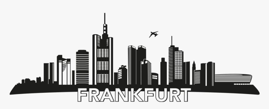 Skyline Plaza Frankfurt Wall Decal Metropolis - Frankfurt Skyline Transparent Background, HD Png Download