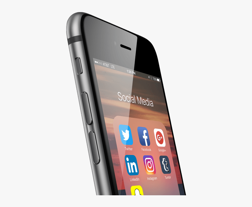 Social Media Phone Png, Transparent Png