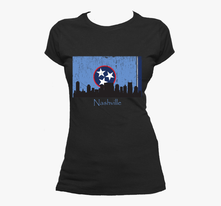 Nashville Skyline Blue Women S Short Sleeve T-shirt - Sarcasm Girl T Shirts, HD Png Download