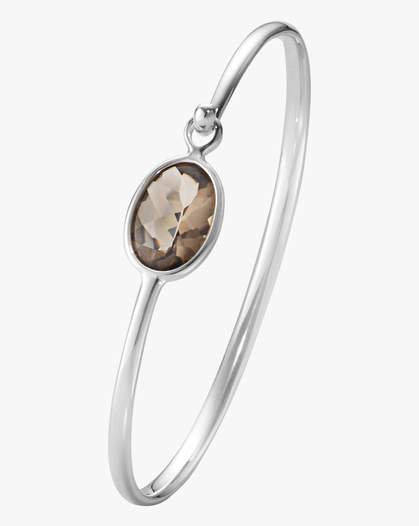 Sterling Silver With Smokey Quartz - Georg Jensen Savannah Armring, HD Png Download