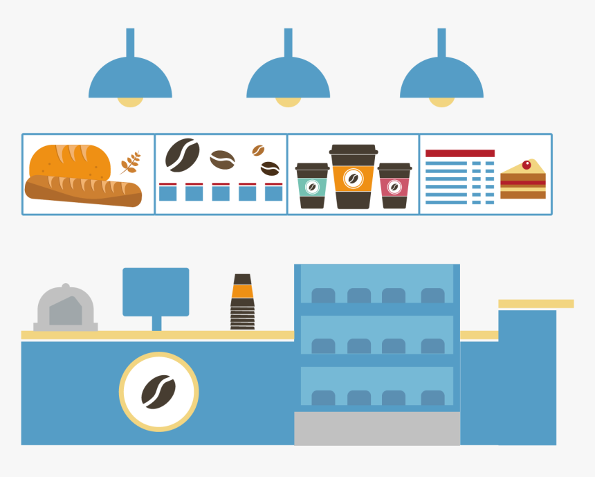 1 Coffeeshop Header - Clipart Png Coffee Shop, Transparent Png