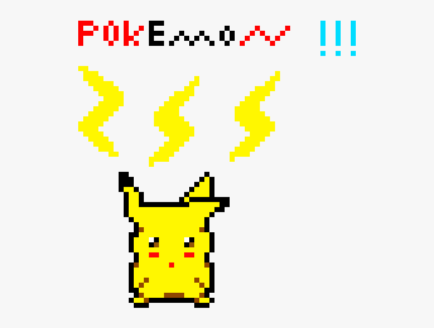 Pixel Drawings Pikachu, HD Png Download