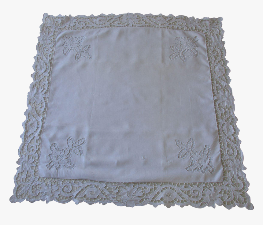 Large Vintage Oval Lace Doily - Embroidery, HD Png Download