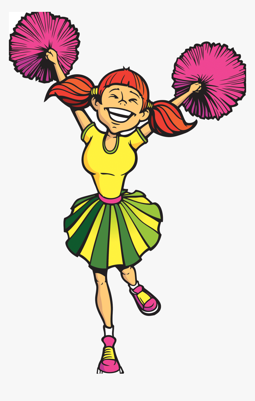 Cheerleader Cheerleading Illustration - Cheerleading, HD Png Download