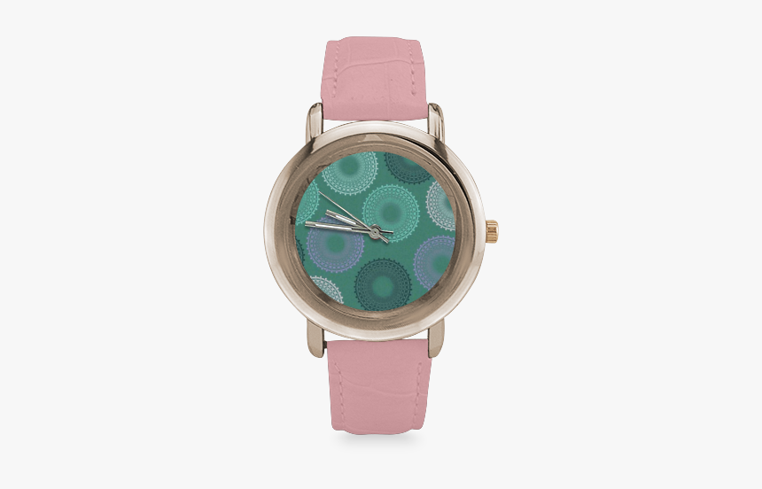 Teal Sea Foam Green Lace Doily Women S Rose Gold Leather - Watch With Chihuahua, HD Png Download