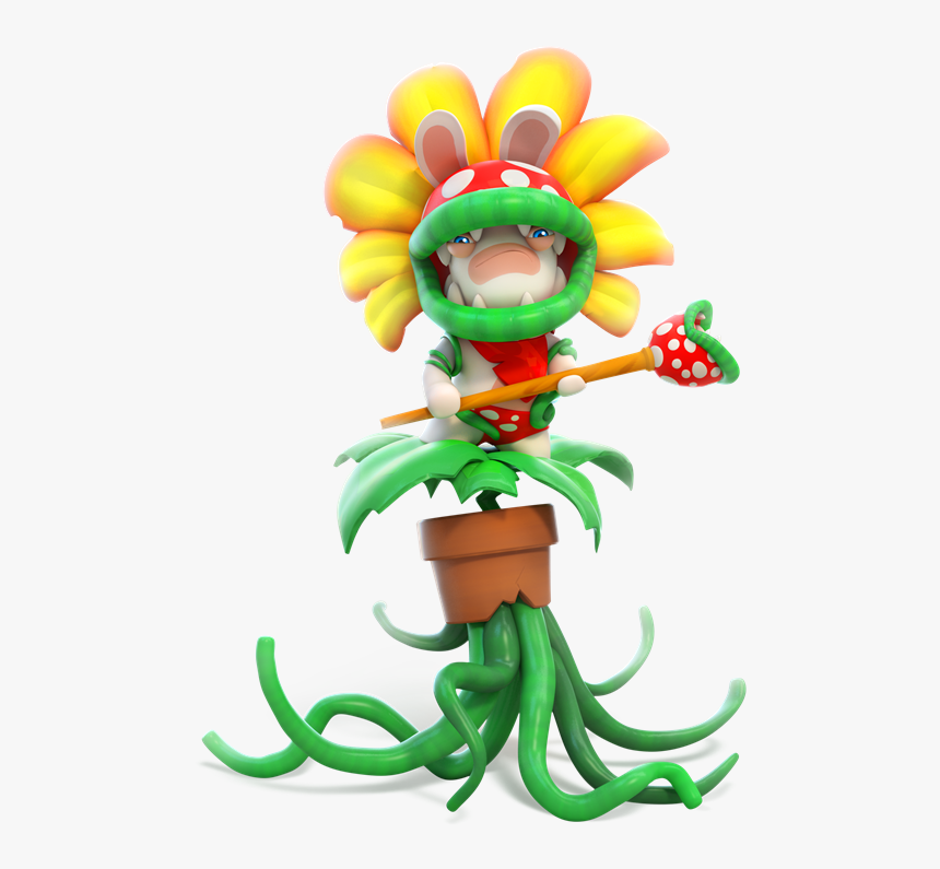 Mario Rabbids Piranha Plant - Mario Rabbids Kingdom Battle Bosses, HD Png Download