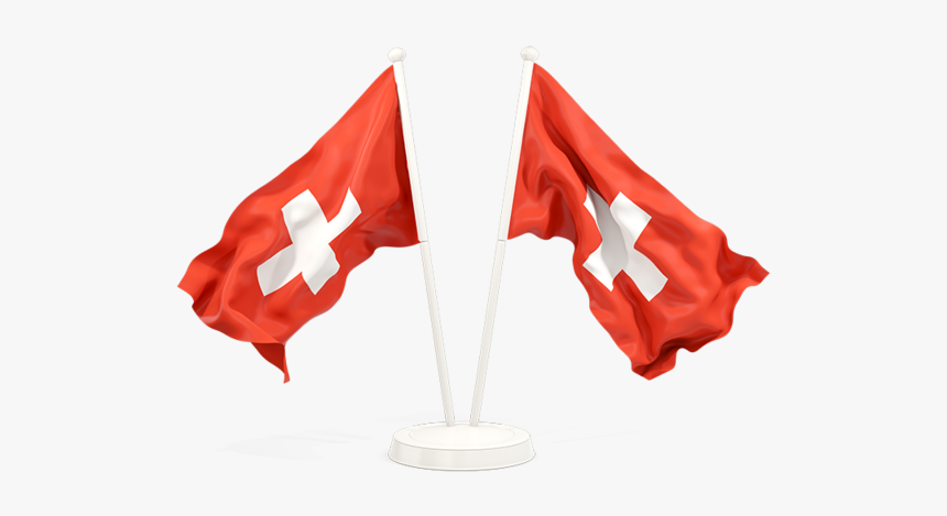 Two Waving Flags - Russian Flag Waving Png, Transparent Png