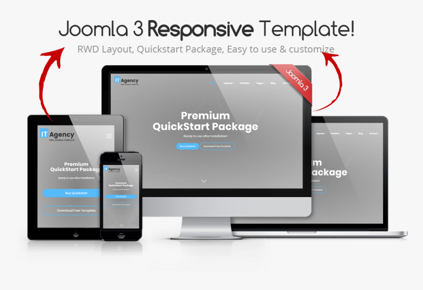 Free Joomla Templates 2018, HD Png Download