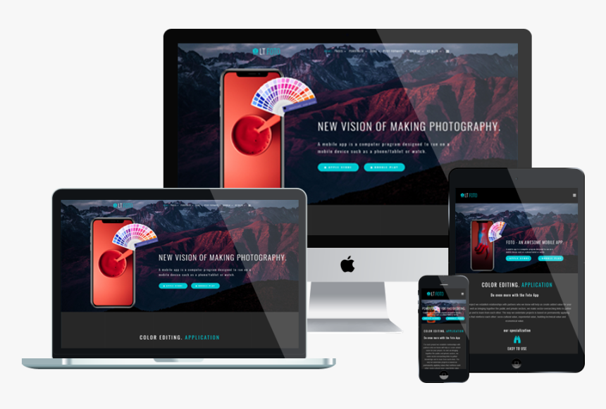 Top Best Free Joomla App Template For App Showcase - Template Joomla Free 2019, HD Png Download