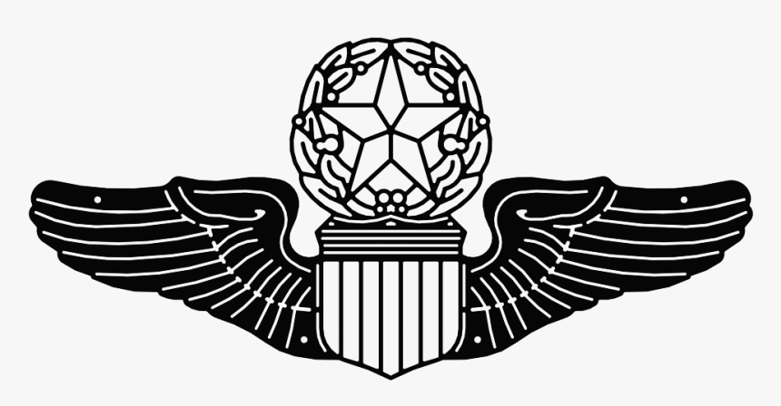 Transparent Pilot Png - Usaf Pilot Wings Black, Png Download