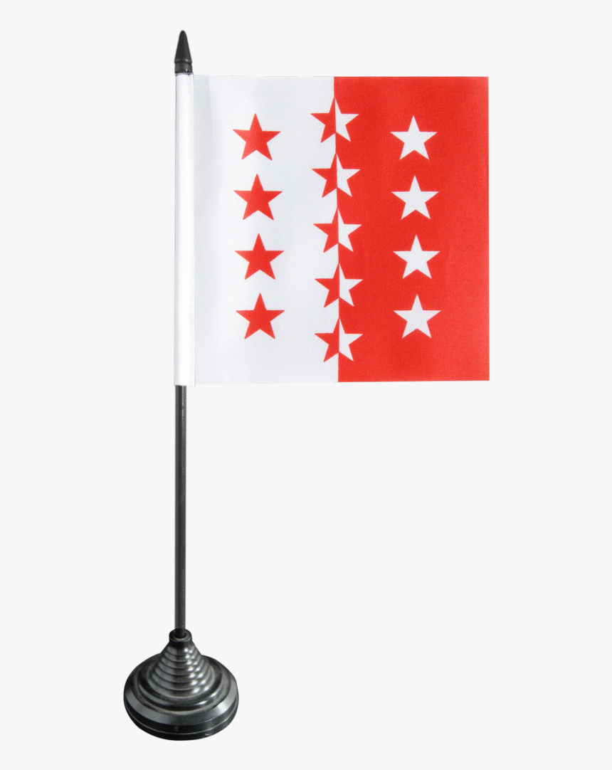 Switzerland Canton Valais Table Flag, HD Png Download