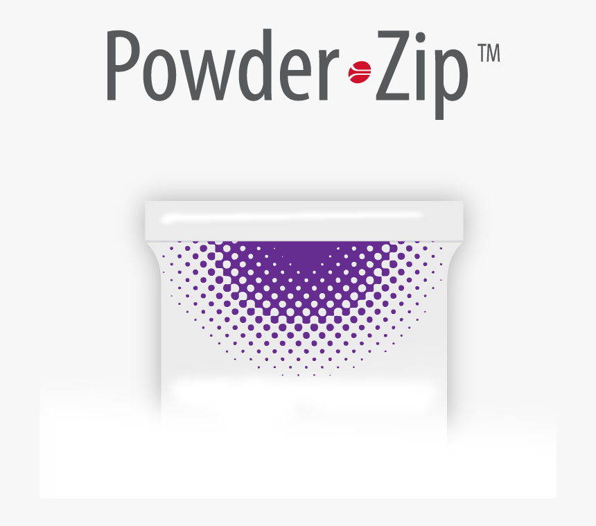 Zip-pak Powder Zip Image - Graphic Design, HD Png Download
