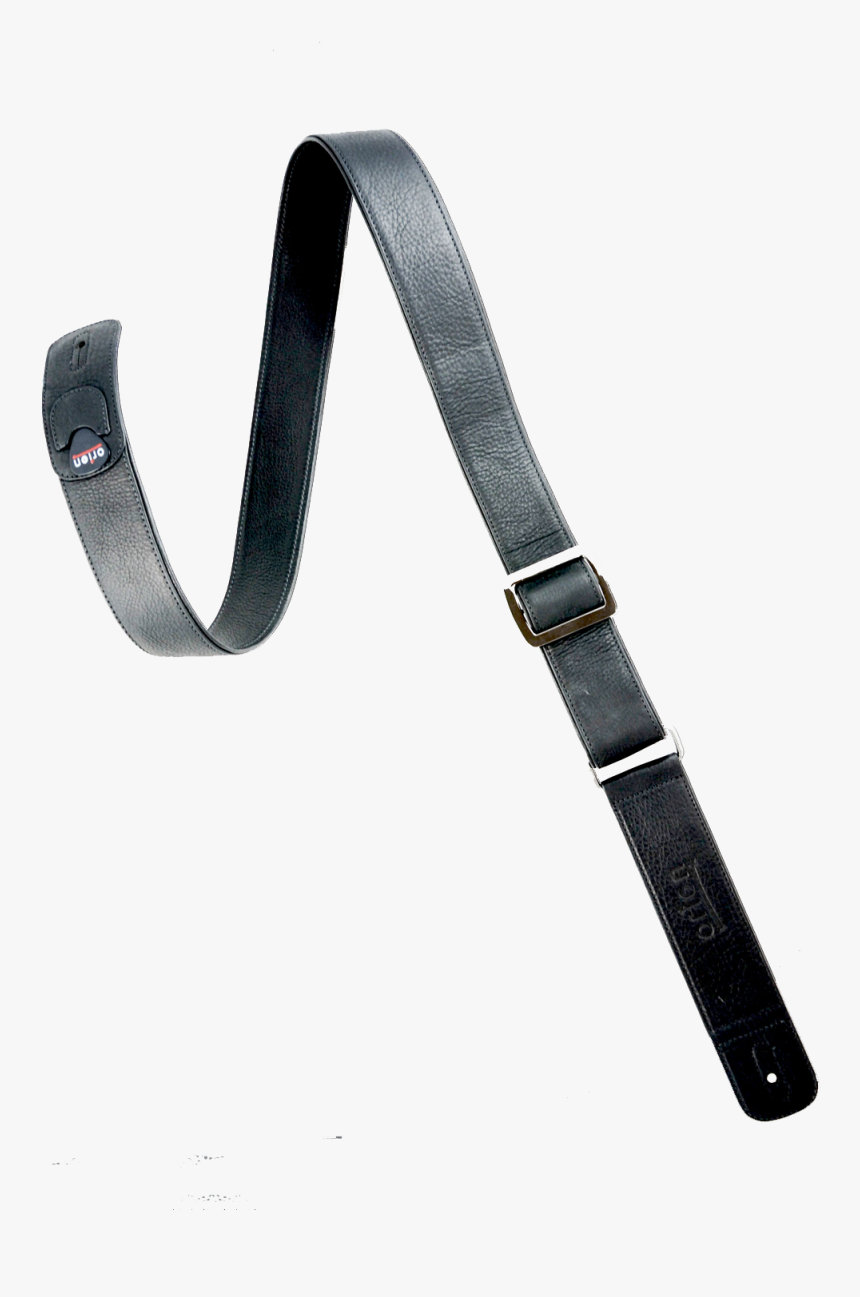Orion Black Leather Guitar Strap - Strap, HD Png Download