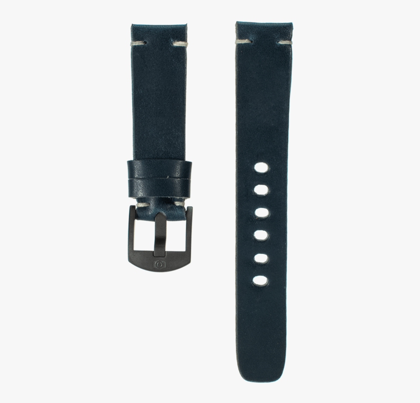 Navy Blue Leather Strap - Navy Calf Leather Watch Strap, HD Png Download