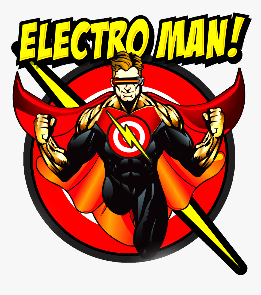 Hot Shot Electric Electroman - Cartoon, HD Png Download