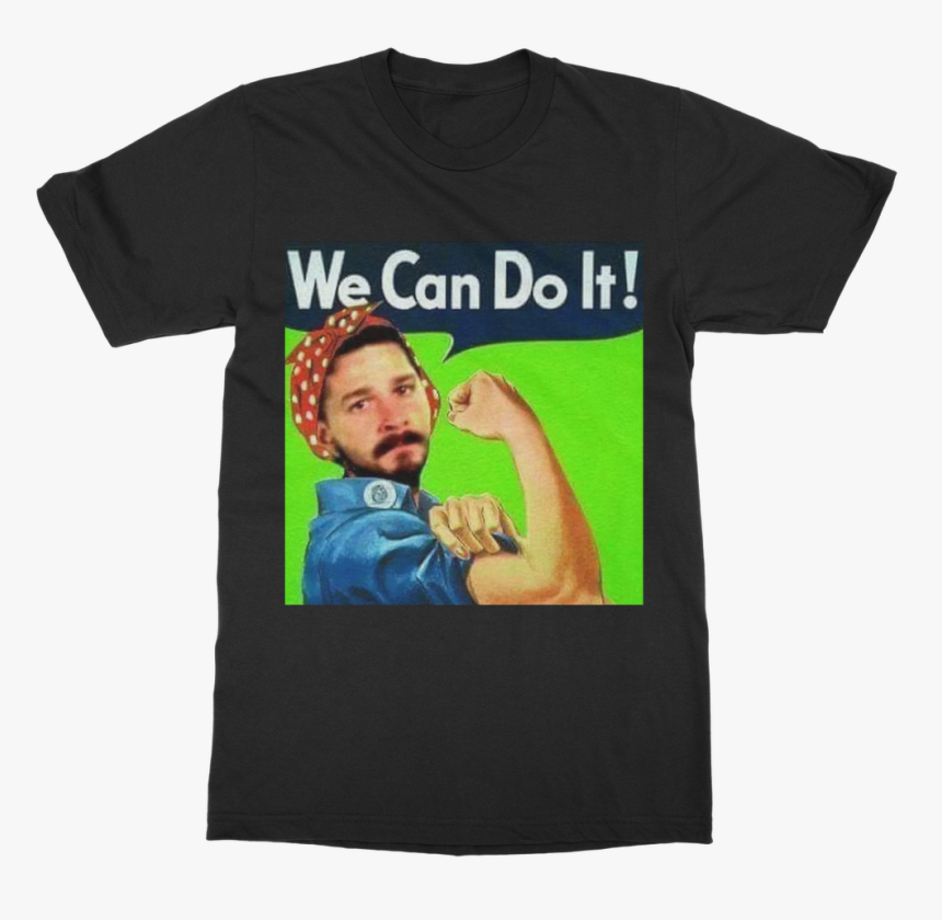 We Can Do It Meme ﻿classic Adult T-shirt 
 Class - Rosie The Riveter, HD Png Download