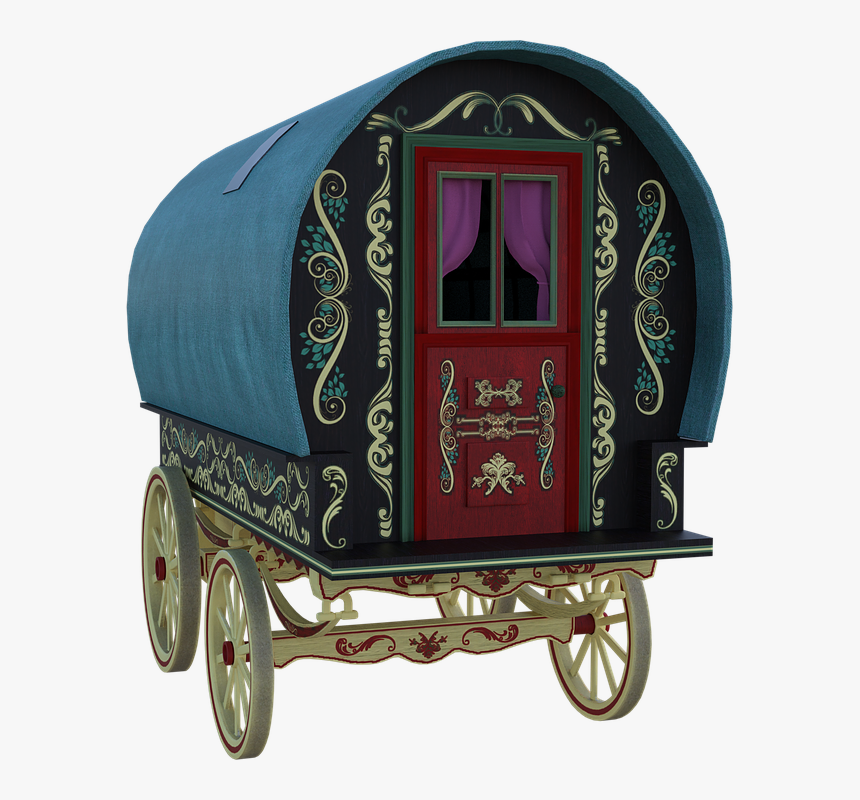 Gypsy, Wagon, Travel, Caravan, Summer, Romania - Gypsy Caravan Png, Transparent Png