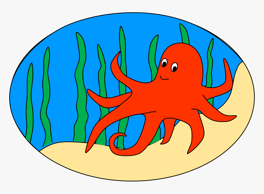 Octopus Squid Computer Icons - Octopus In The Sea Clipart, HD Png Download