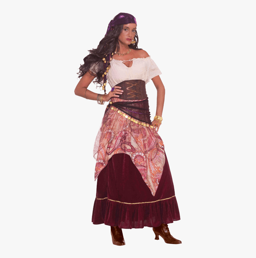 Gypsy Wanderer Women S Costume - Gypsy Fortune Teller Costume, HD Png Download
