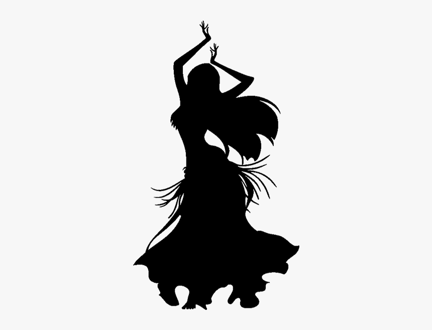 Belly Dance Silhouette Tribal Fusion - Belly Dancer Silhouette Png, Transparent Png