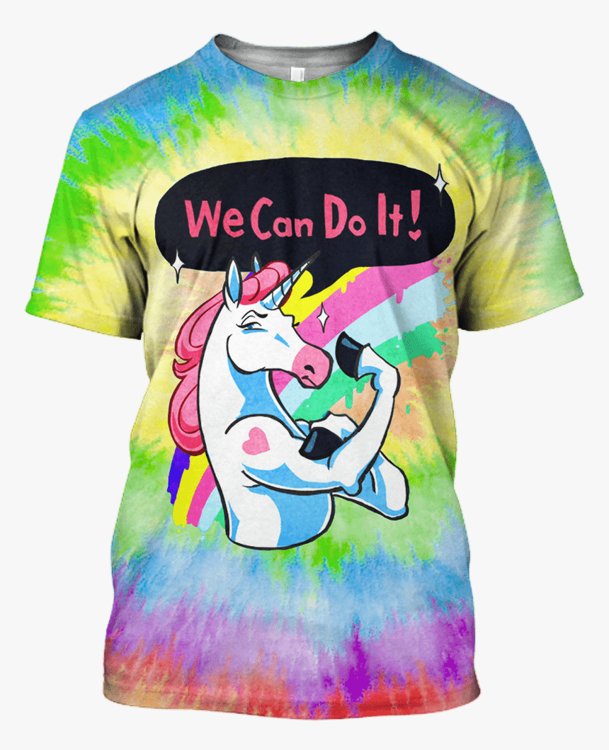 Gearhuman 3d We Can Do It Unicorn Ziphoodies - We Can Do It Unicorn, HD Png Download