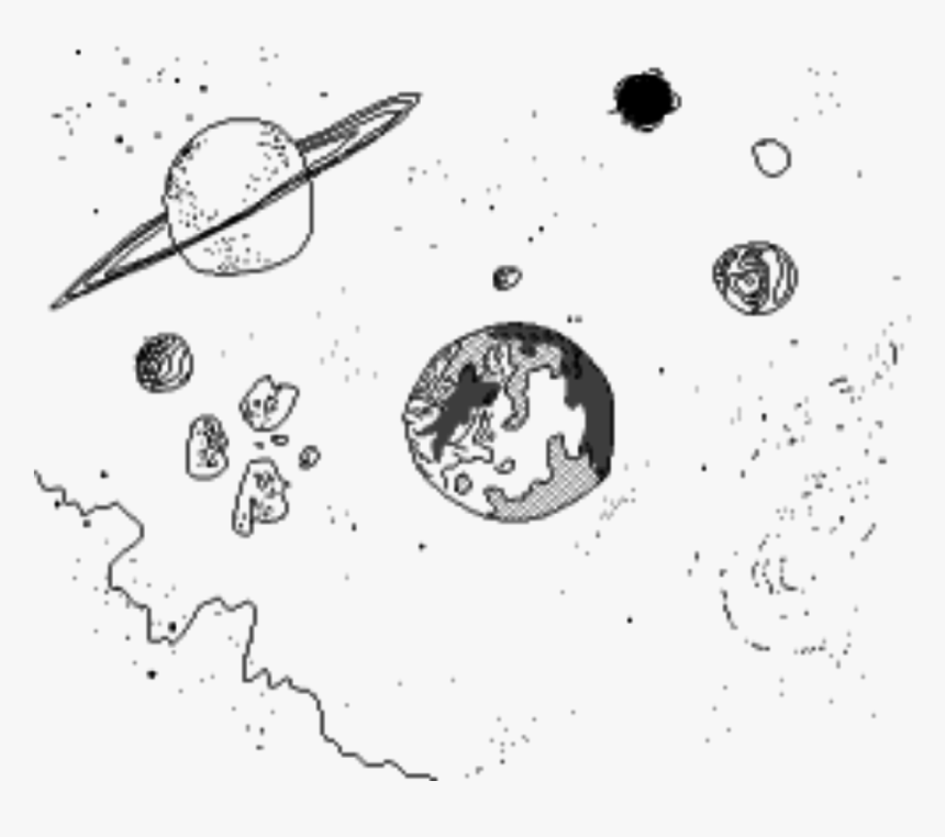 Transparent Galaxy Png Transparent - Planets Transparent Background Drawing, Png Download