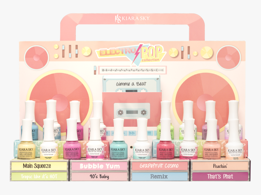Electro Pop Collection In Gel And Lacquer - Kiara Sky Electro Pop, HD Png Download