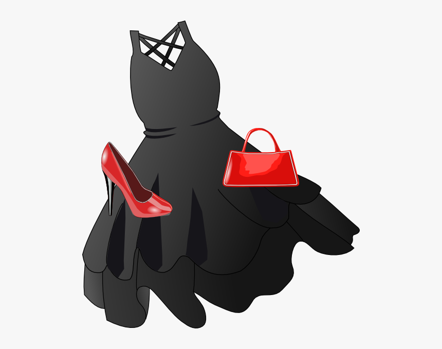 Black Dress Clip Art, HD Png Download