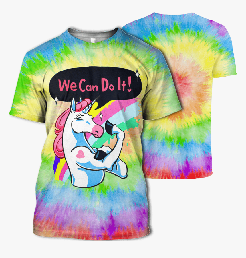 Gearhuman 3d We Can Do It Unicorn Ziphoodies - Unicorn Background Memes, HD Png Download