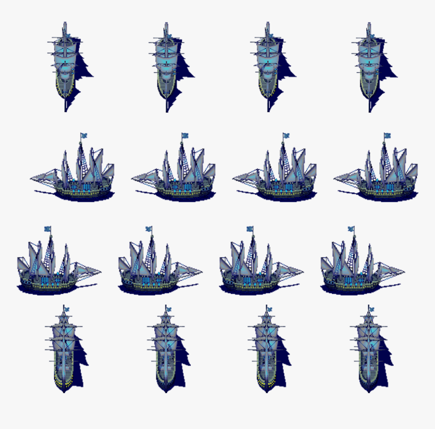 [xp] Pirate Rtp Style Battler & Sprites By Mercenarygirls - Pirate Ship Sprite Sheet, HD Png Download