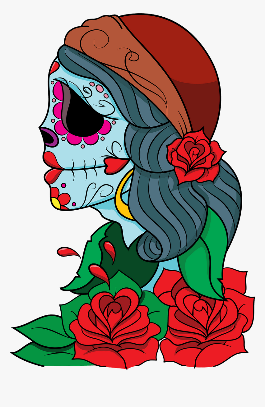 Skeleton Day Of The Dead Png, Transparent Png