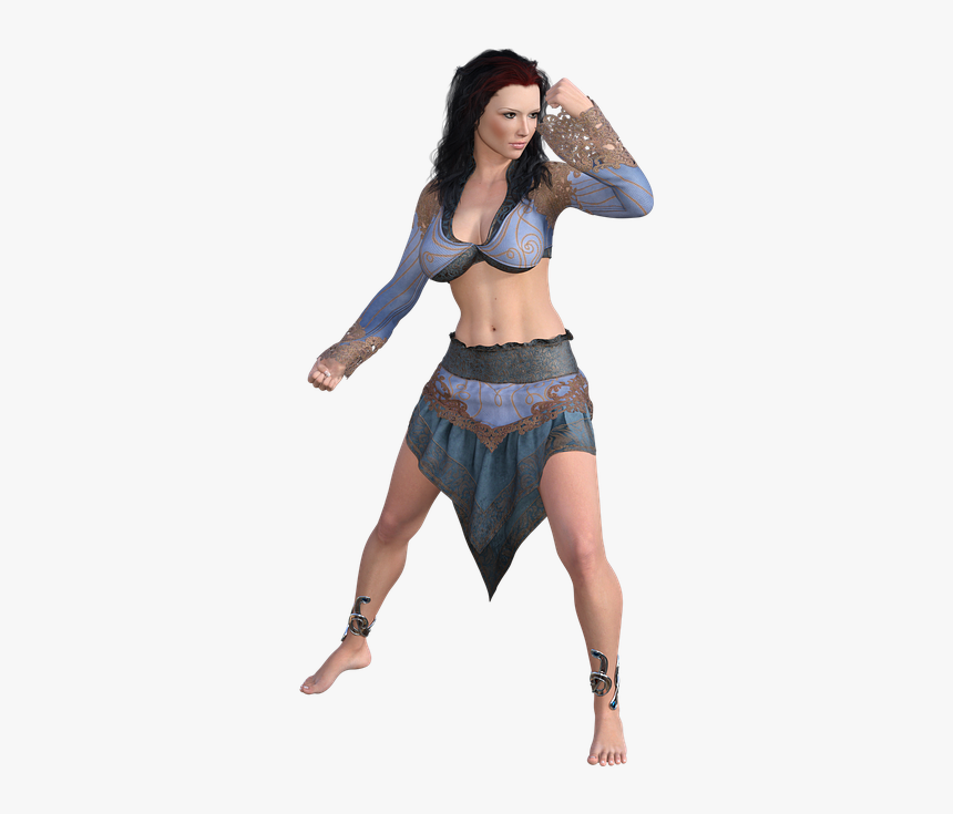 Gypsy, Fight, Cgi, Women, Model, 3d - Girl, HD Png Download
