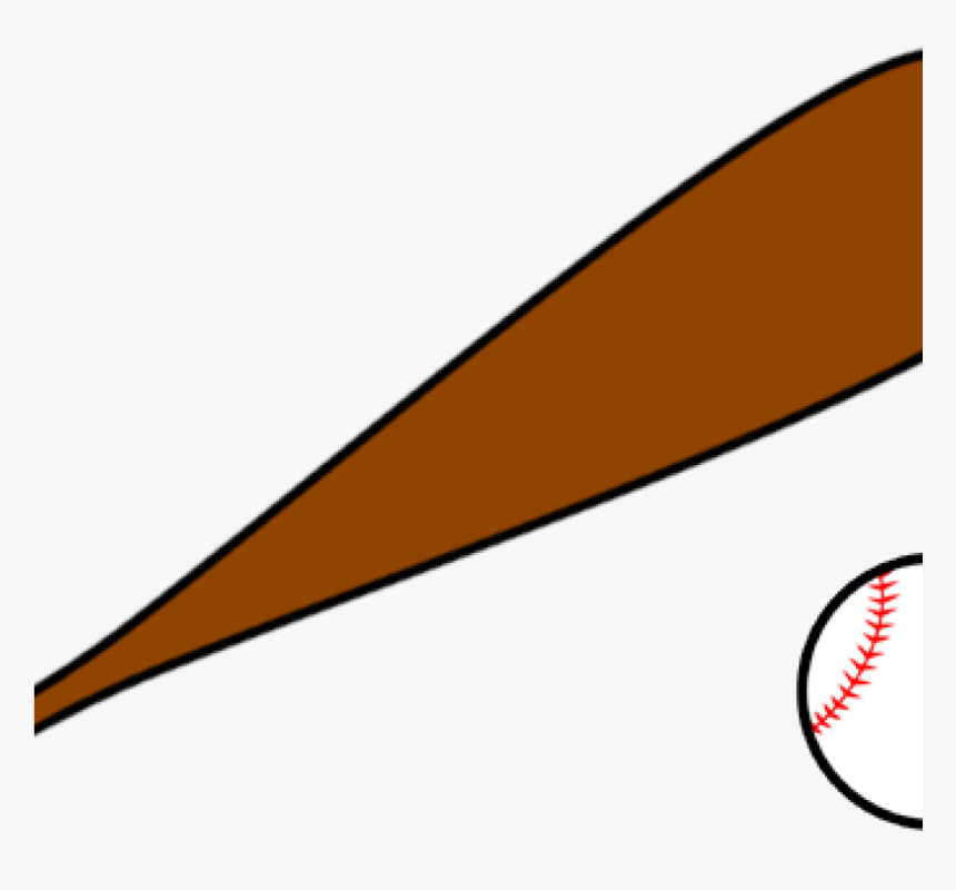 Baseball Bat Clipart Fall Clipart Hatenylo - Brown Baseball Bat Clipart, HD Png Download