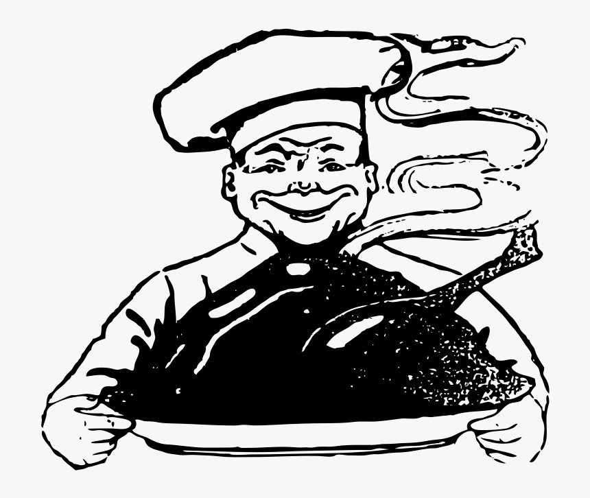 Creepy Turkey Chef - Animasi Koki Corel Draw, HD Png Download