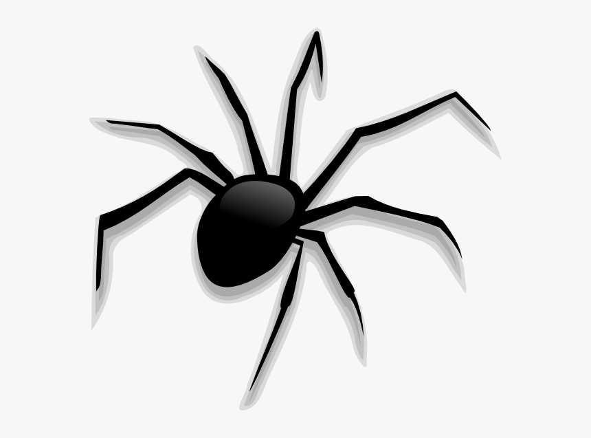 Spider Clip Art Scary - Spider Halloween Clipart, HD Png Download