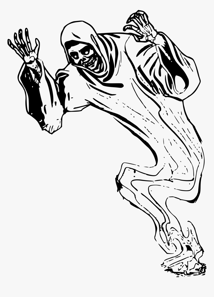 Death Specter Big Image - Ghost Drawing Png, Transparent Png