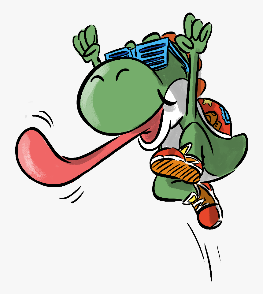 Mario Party Live Yoshi - Cartoon, HD Png Download