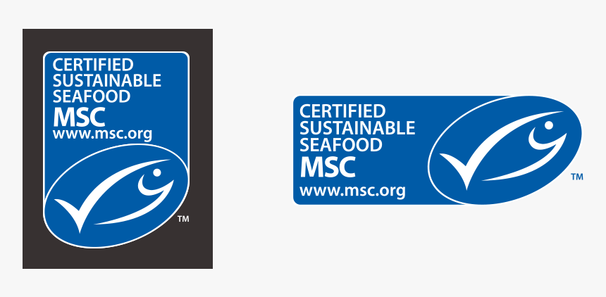 The Blue Msc Fish Tick Format Vertical And Horizontal - Marine Stewardship Council, HD Png Download