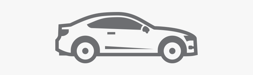 Coupes - Car Clipart Black And White Rav4, HD Png Download