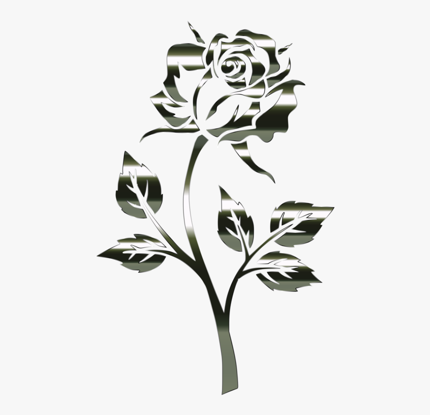 Botany,plant,flower - Flower Silhouette No Background, HD Png Download