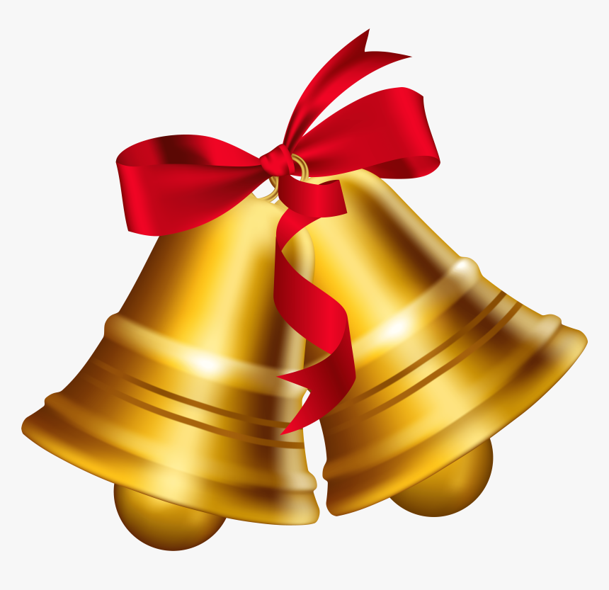 Bell Clipart Christmas Bow Pencil And In Color Bell, HD Png Download