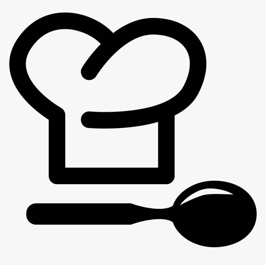 Transparent Spoon Png - Black Chefs Hat Graphic, Png Download