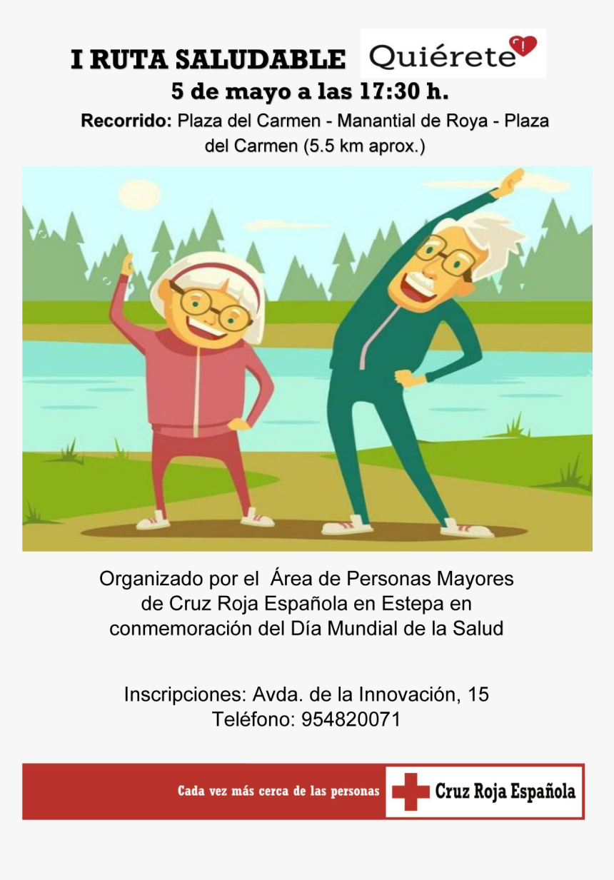 Actividad De Cruz Roja Para Personas Mayores En Estepa - Poster, HD Png Download