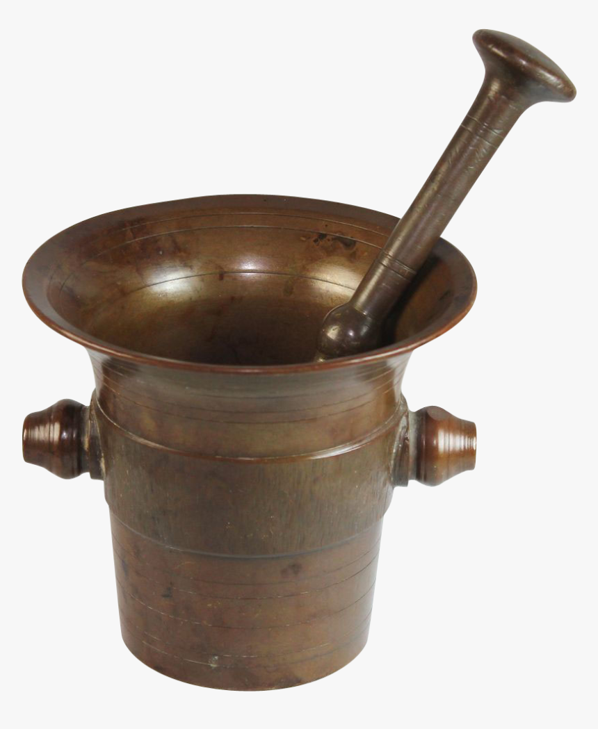 Transparent Mortar And Pestle Png - Antique, Png Download